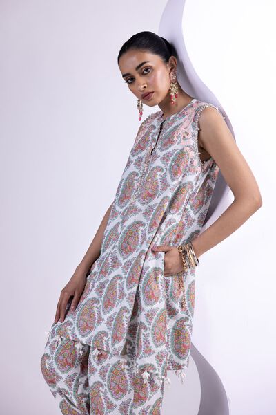 Embroidered | Viscose Oak Silk | Kurta | GBP 60.00