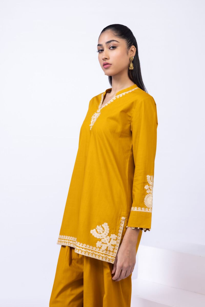 Embroidered | Crosshatch Poplin | Kurta | GBP 10.00