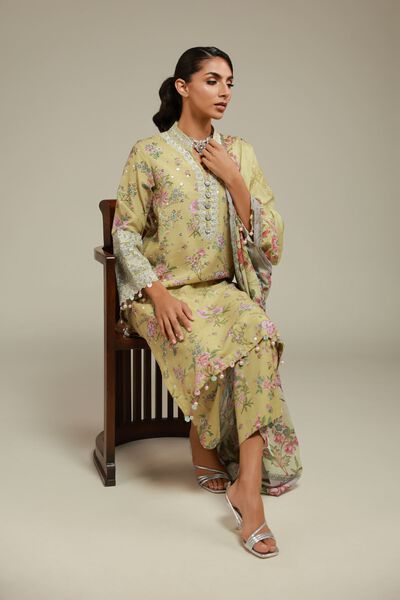 Embroidered | Raw Silk | Kurta | GBP 55.00
