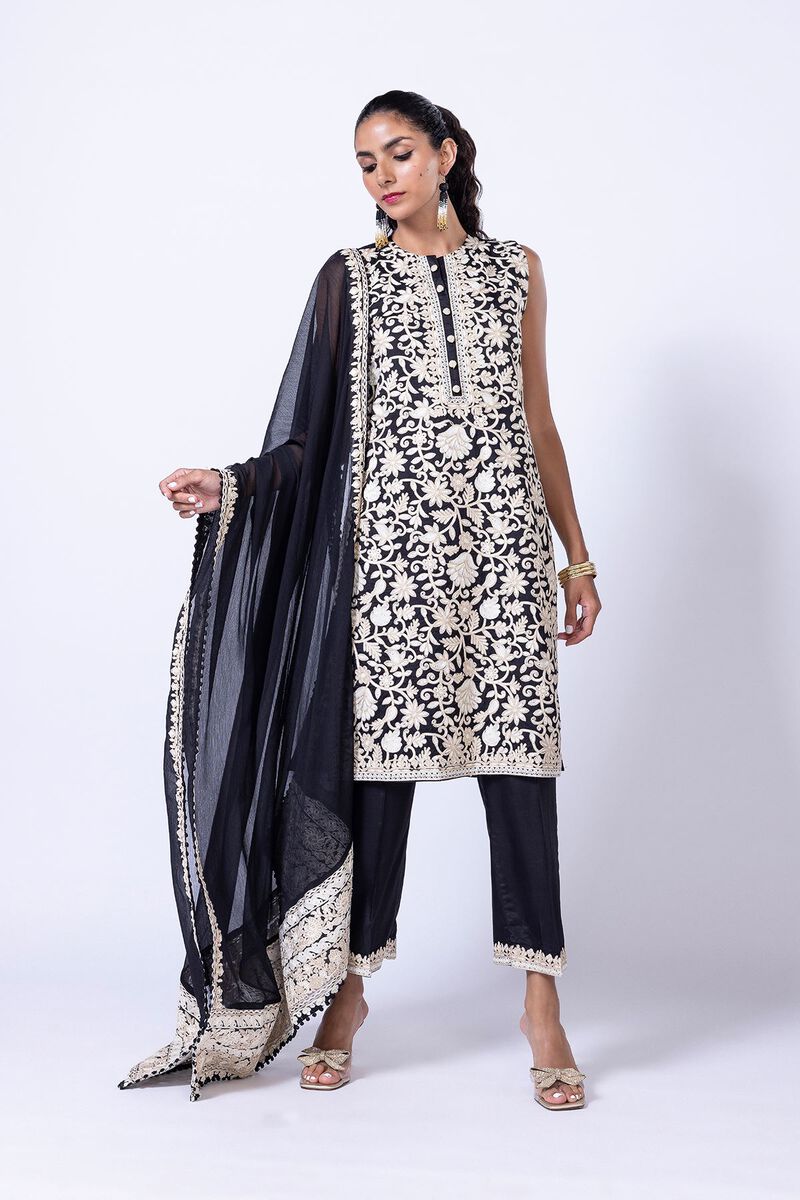 Embroidered | Polyester Crinkle Chiffon | Dupatta | null