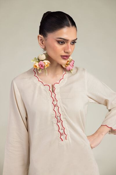 Embroidered | Raw Silk | Kurta | GBP 35.00