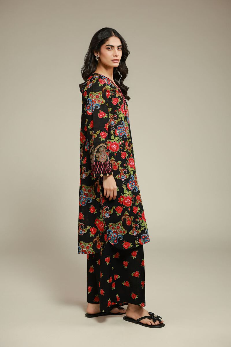 Printed | Textured Cotton | Floral Pants | GBP 5.10