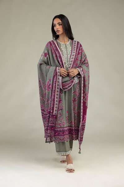Embroidered | Textured Lawn | Floral Tailored 3-Piece | GBP 65.00