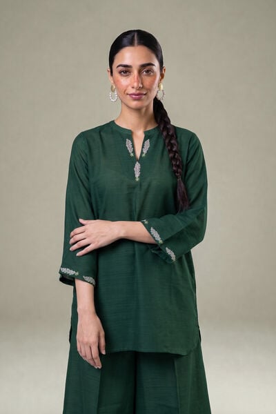 Embroidered | Light Khaddar | Embroidered Khaddar Kurta | GBP 30.00