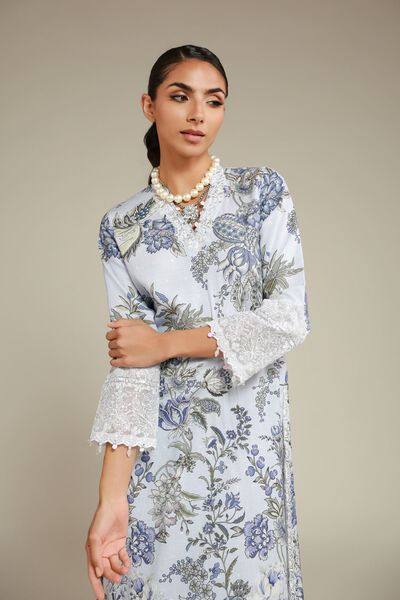 Embroidered | Raw Silk | Kurta | GBP 65.00