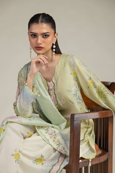 Embroidered | Raw Silk | Floral Silk Kurta | GBP 35.00