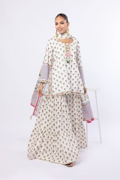 Printed | Crosshatch Poplin | 3 Piece Co-ord Set | GBP 100.00