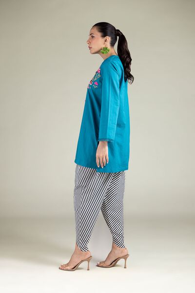 Embroidered | Cotton Dobby | Embroidered Cotton Shalwar | GBP 20.00