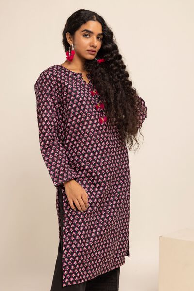 Kurta, BLACK, hi-res