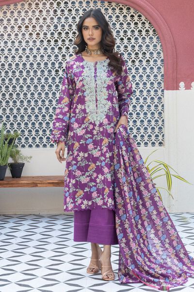 Lawn | 
Embroidered | Fabrics 3 Piece | GBP 12.00