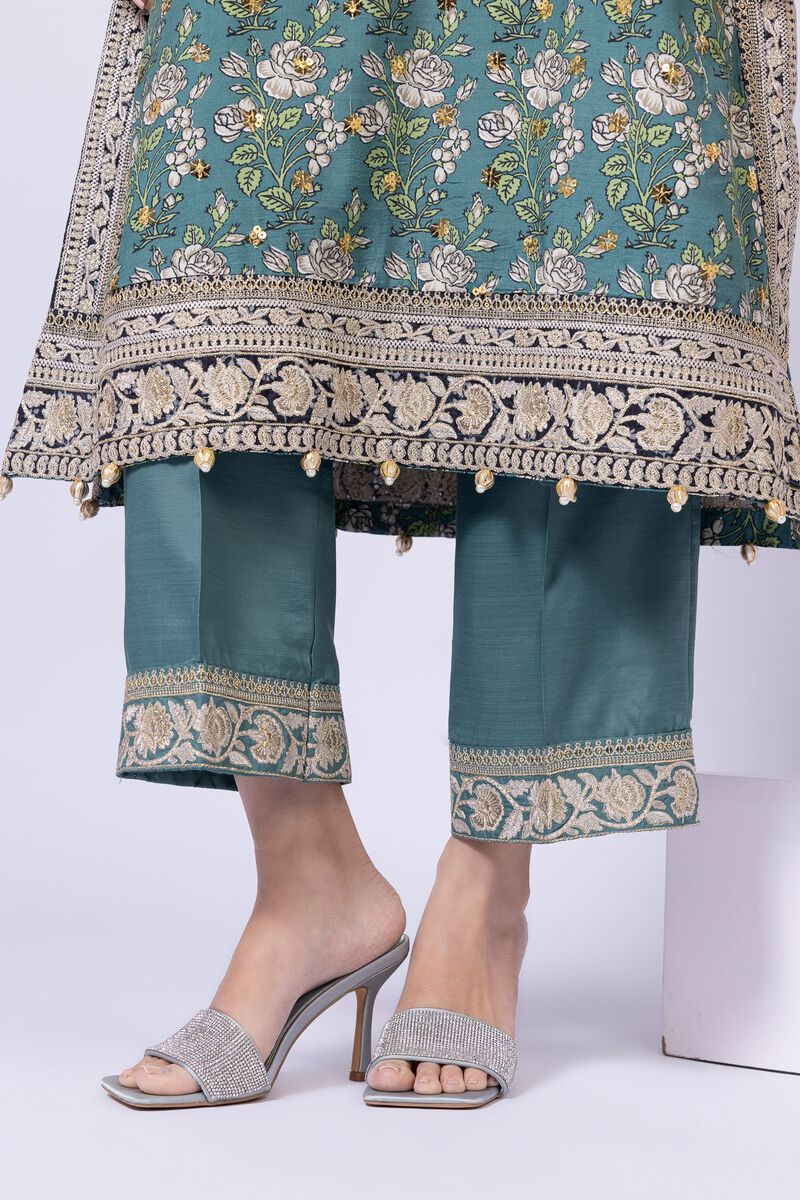 Embroidered | Russian Raw Silk | Pants | GBP 7.50