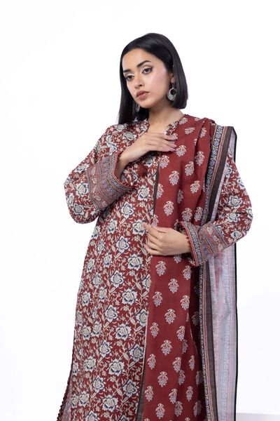 Printed | Textured Cotton | Tailored 3 Piece | GBP 40.00