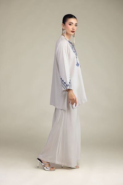 Embroidered | Raw Silk | Raw Silk Pants | GBP 25.00