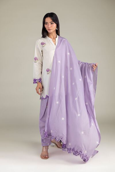 Embroidered | Lawn | Floral Lawn Dupatta | GBP 30.00