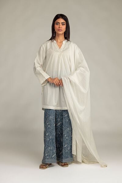 Embroidered | Cotton Dobby | Cotton Dobby Pants | GBP 30.00