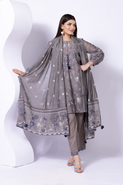Embroidered | Paper Silk | Dupatta | GBP 7.50