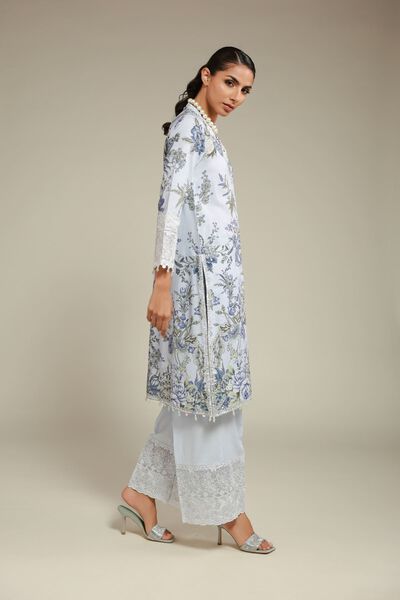 Embroidered | Raw Silk | Pants | GBP 30.00