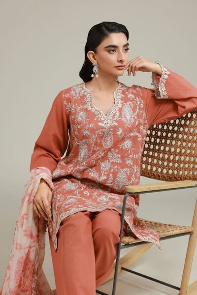 Embroidered | Cambric | Fabrics 3 Piece | GBP 45.00