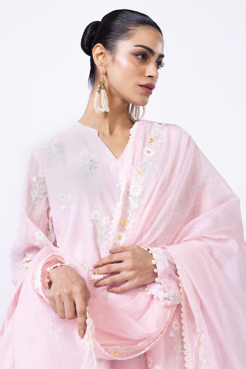 Embroidered | Cotton Zari Organza | Dupatta | null