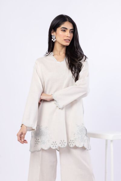 Embroidered | Linen Cotton | Kurta | GBP 25.00