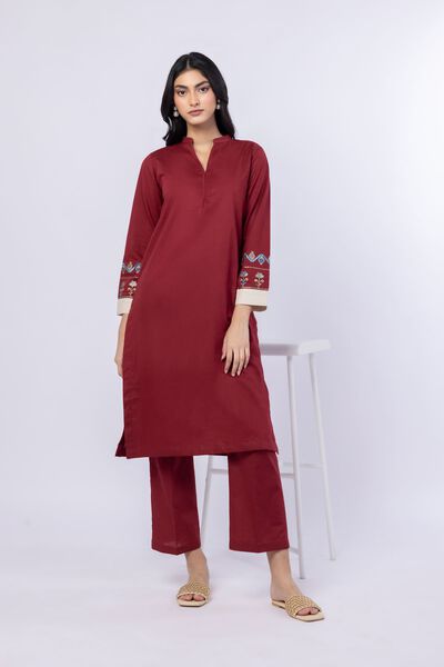 Embroidered | Crosshatch Poplin | Kurta | GBP 25.00