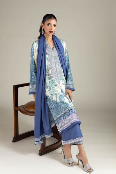 Embroidered | Raw Silk | 3 Piece Co-ord Set | GBP 80.00