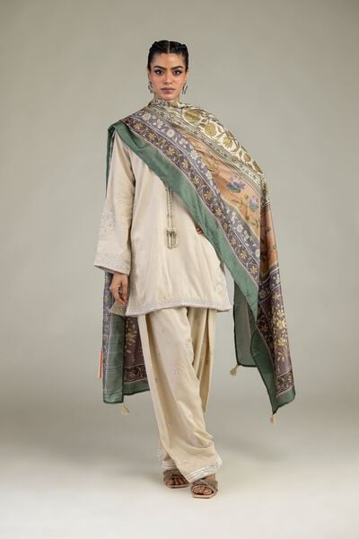 Embroidered | Raw Silk | Raw Silk Shalwar | GBP 30.00