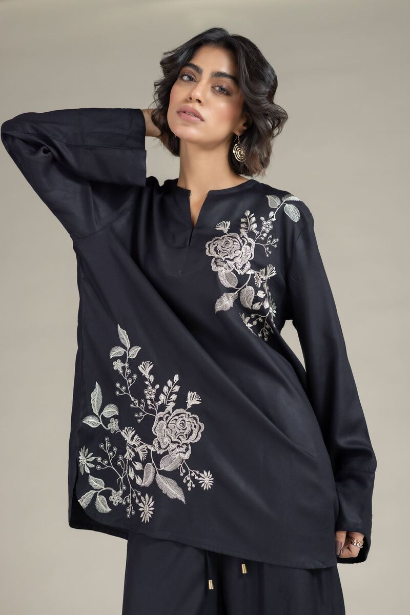 Embroidered | Viscose Crepe | Tunic | null