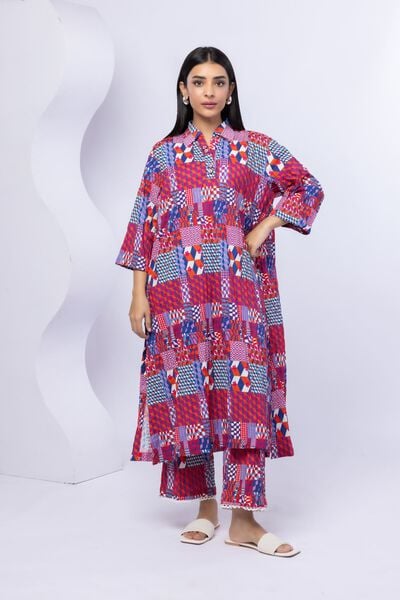 Printed | Western Ripple | 2 Piece Co-ord Set | GBP 7.50