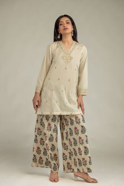 Embroidered | Cambric | Printed Cambric Pants | GBP 25.00