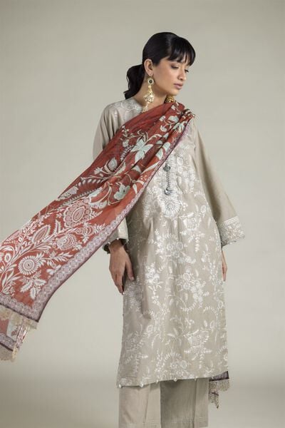 Embroidered | Cambric | Cambric Tailored 3-Piece | GBP 65.00