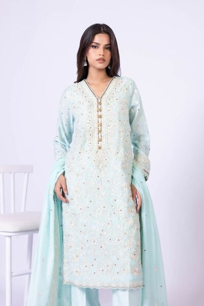 Embroidered | Viscose Polyester Net | Kurta | GBP 35.00