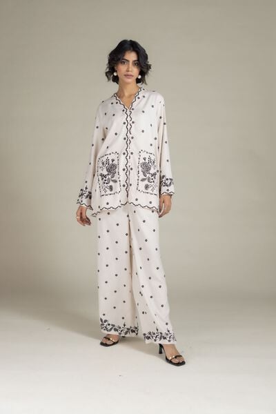 Embroidered | Viscose Crepe | Shirt | GBP 30.00