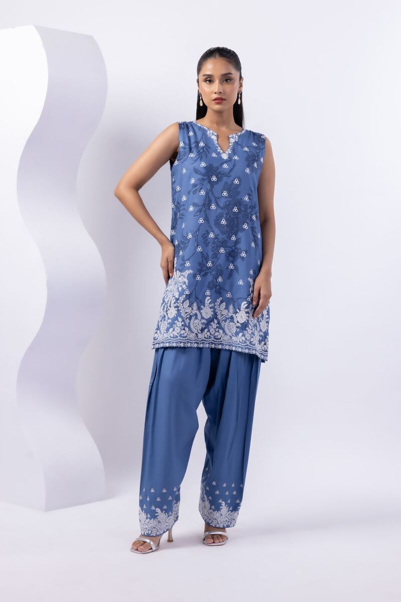 Embroidered | Crosshatch Raw Silk | Kurta | GBP 40.00