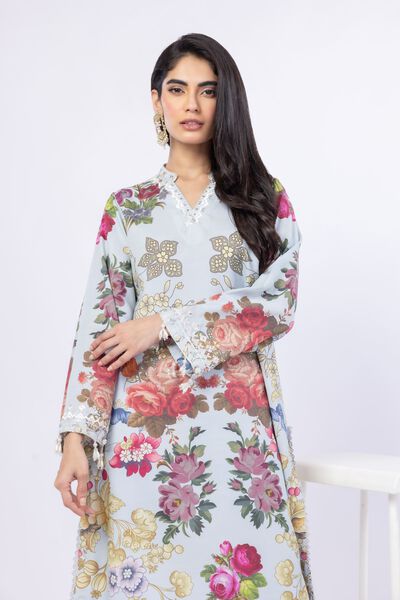 Embroidered | Russian Raw Silk | Kurta | GBP 40.00