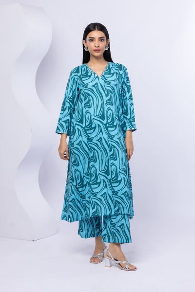 Printed | Western Ripple | 2 Piece Co-ord Set | GBP 12.50