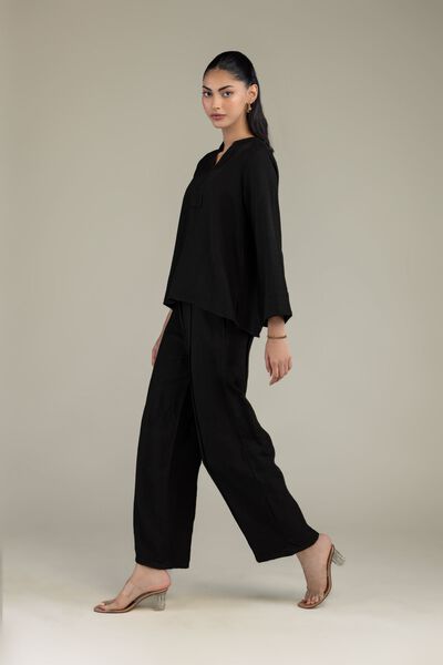 Dyed | Crepe | Trousers | GBP 25.00