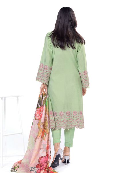 Embroidered | Dull Raw Silk | Tailored 3 Piece | GBP 60.00
