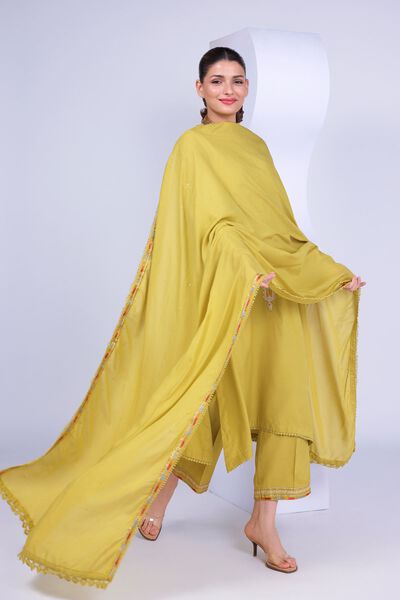 Embroidered | Light Thai Silk | Dupatta | GBP 30.00