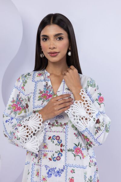 Embroidered | Crosshatch Poplin | Kurta | GBP 25.00