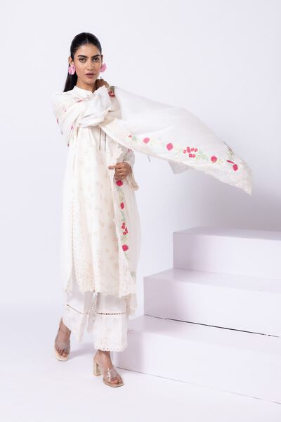 Embroidered | Light Thai Silk | Dupatta | GBP 40.00