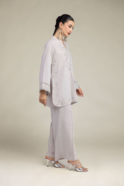 Embroidered | Raw Silk | Raw Silk Pants | GBP 25.00