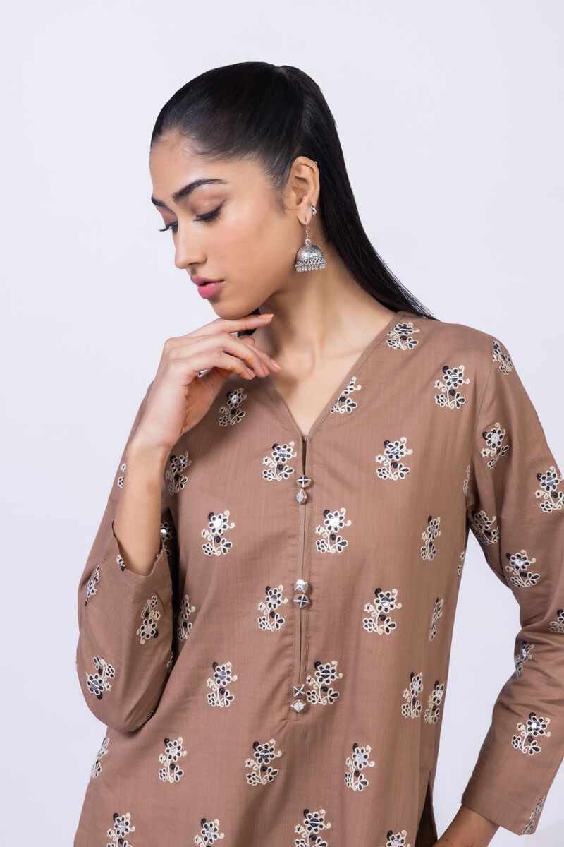 Embroidered | Crosshatch Poplin | Kurta | GBP 17.50