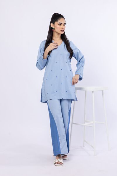 Embroidered | Crosshatch Poplin | Kurta | GBP 20.00