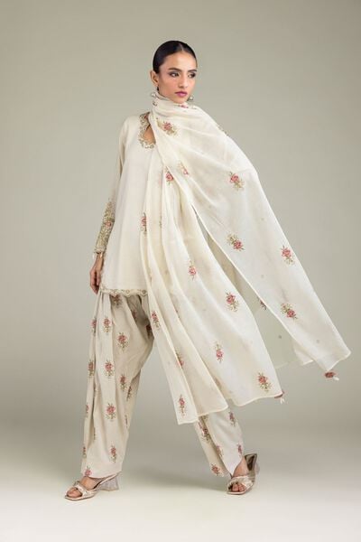 Embroidered | Paper Silk | Dupatta | GBP 30.00