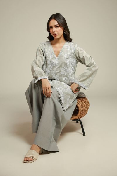 Embroidered | Broshia | Tailored 2 Piece | Top and Bottom | GBP 50.00