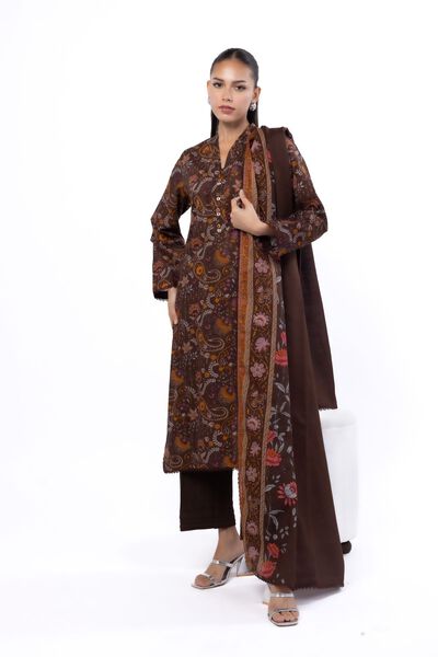 Printed | Khaddar | Tailored 3 Piece | GBP 40.00