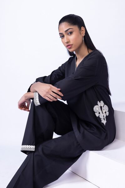 Embroidered | Crosshatch Poplin | Kurta | GBP 10.00