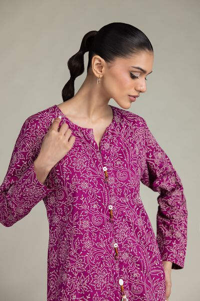Printed | Cambric | Floral Round-Neck Kurta | GBP 35.00