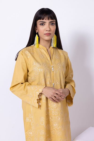 Embroidered | Crosshatch Poplin | Kurta | GBP 15.00
